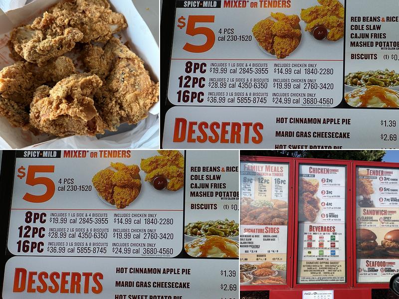 Popeyes Louisiana Kitchen Menu