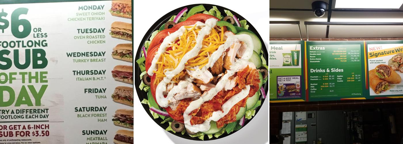 Subway Menu