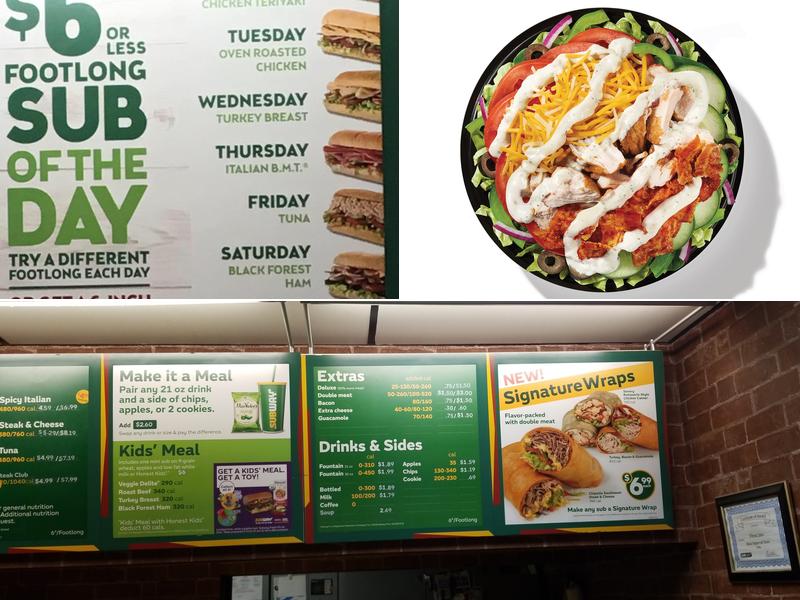 Subway Menu