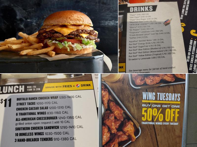 Buffalo Wild Wings Menu