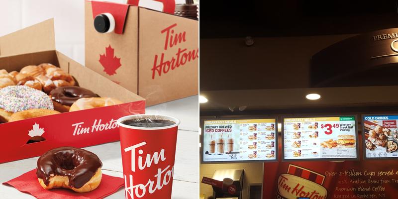 Tim Hortons Menu