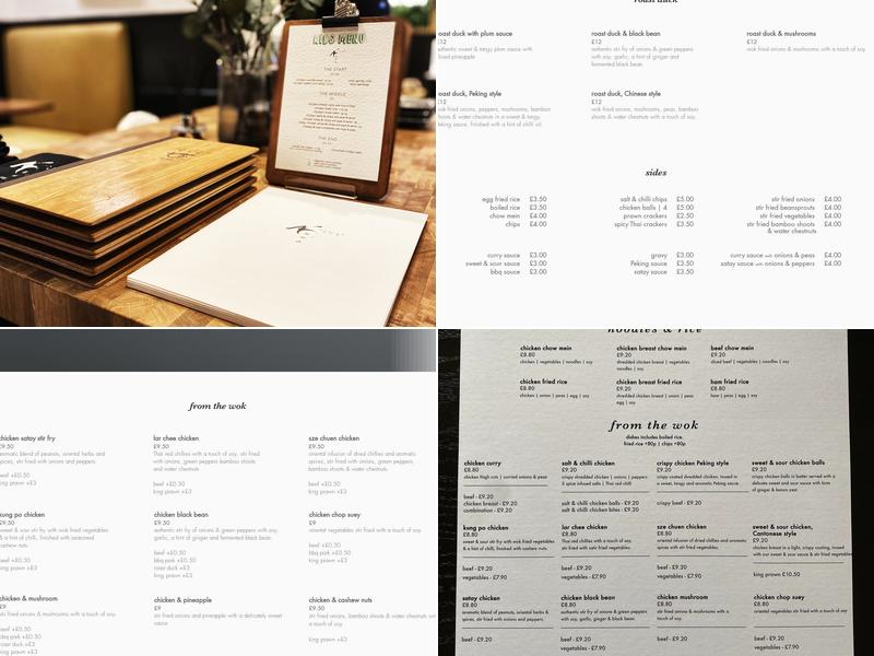 Canton Restaurant Menu