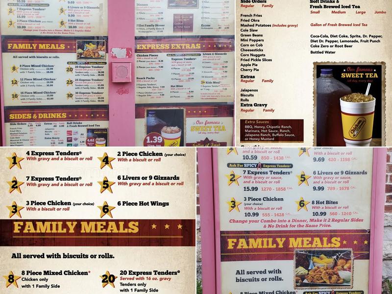 Chicken Express Menu