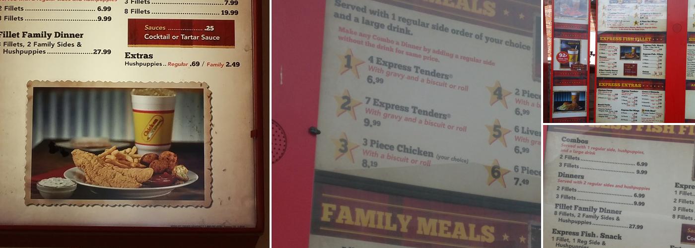 Chicken Express Menu