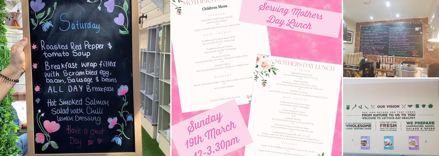 Lettuce Eat Healthy Menu