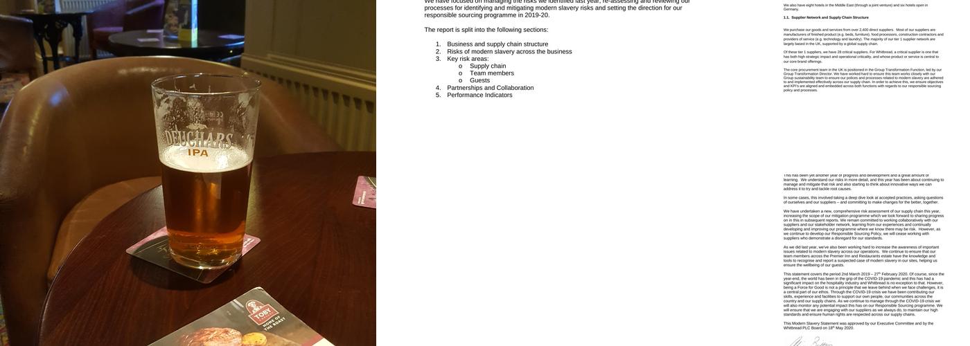 Premier Inn Livingston (Bathgate) hotel Menu