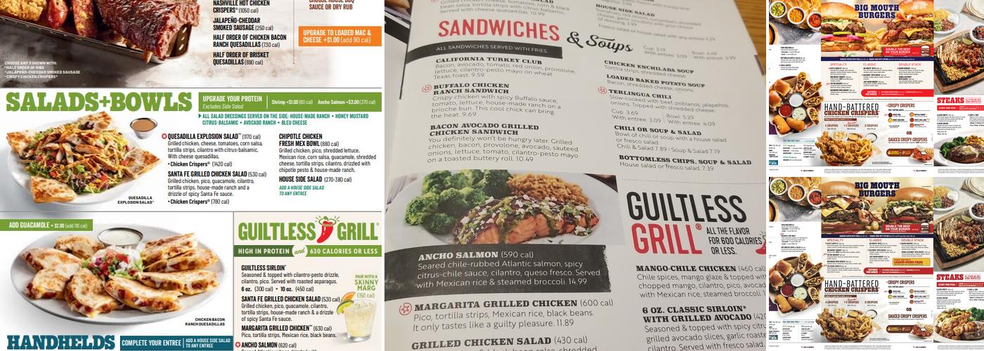 Chili's Grill & Bar Menu