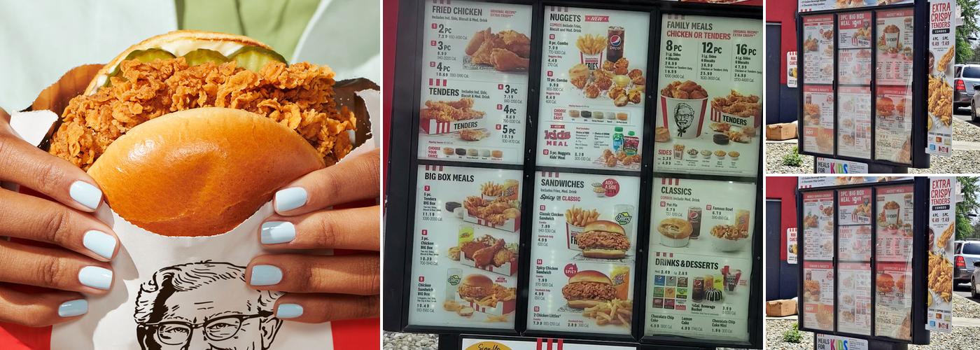 KFC Menu