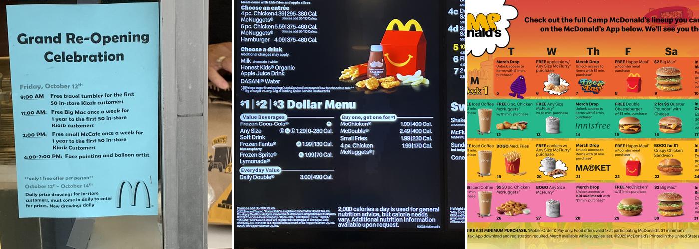 McDonald's Menu