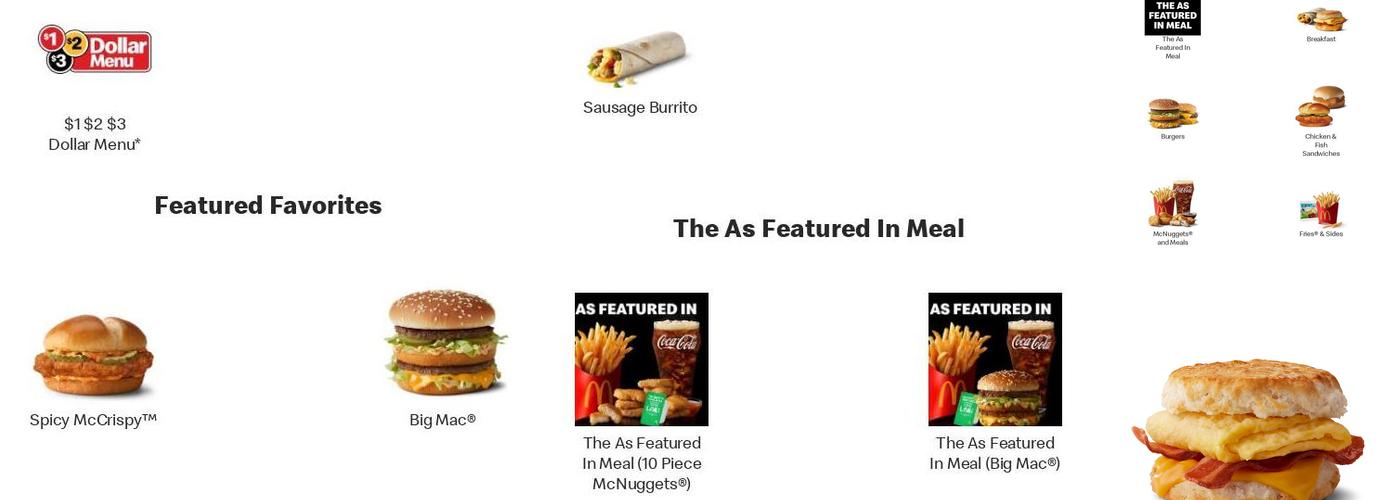 McDonald's Menu