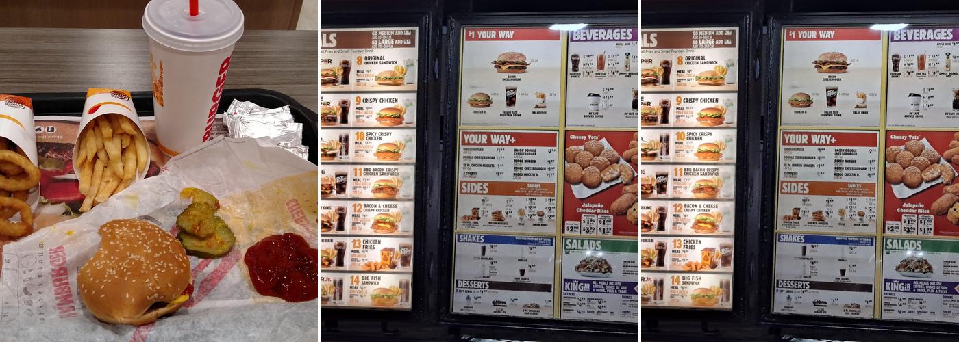Burger King Menu