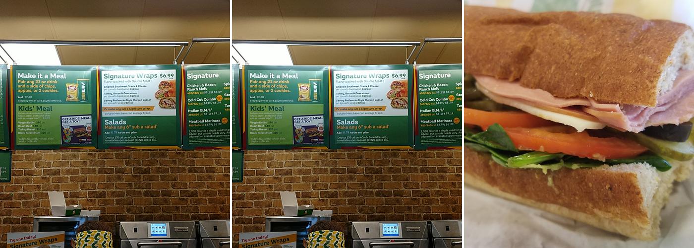 Subway Menu