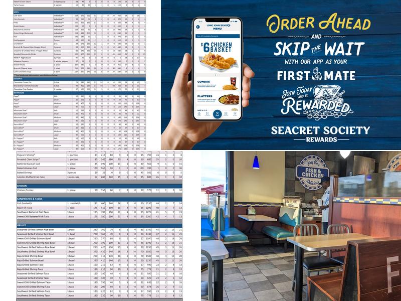 Long John Silver's Menu