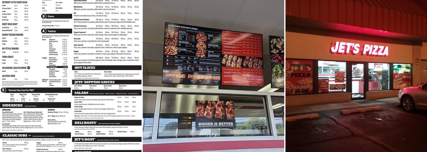 Jet's Pizza Menu