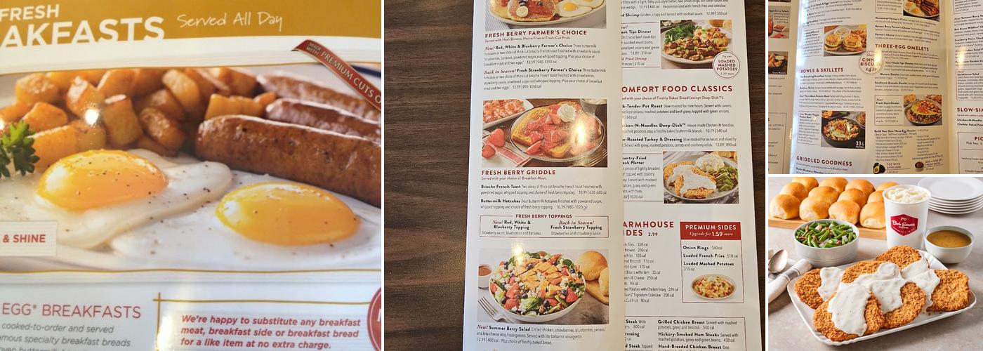 Bob Evans Menu