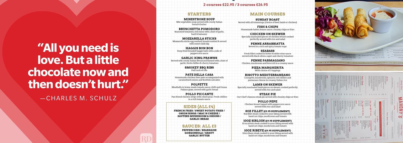 Mahony's Steak House Menu