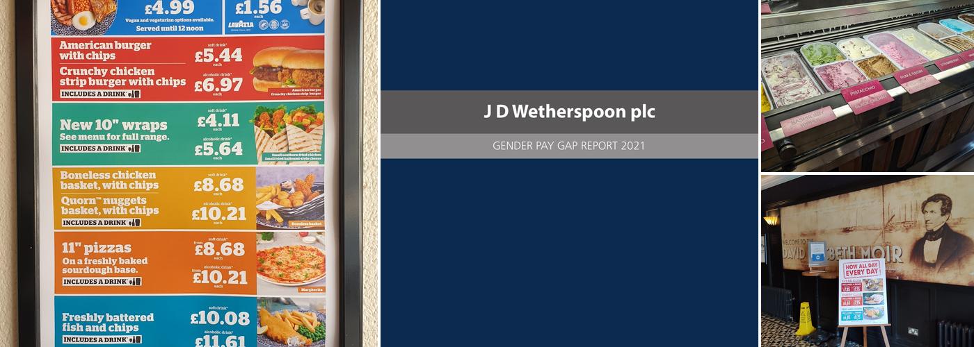 The David MacBeth Moir - JD Wetherspoon Menu