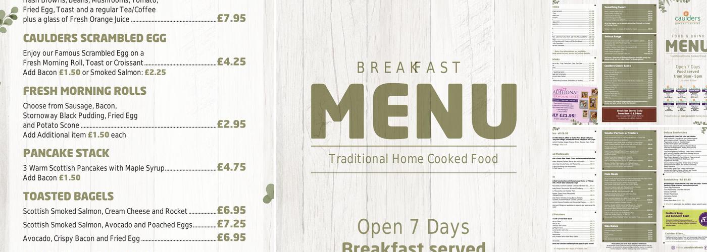 Caulders Garden Centre Newton Mearns Menu