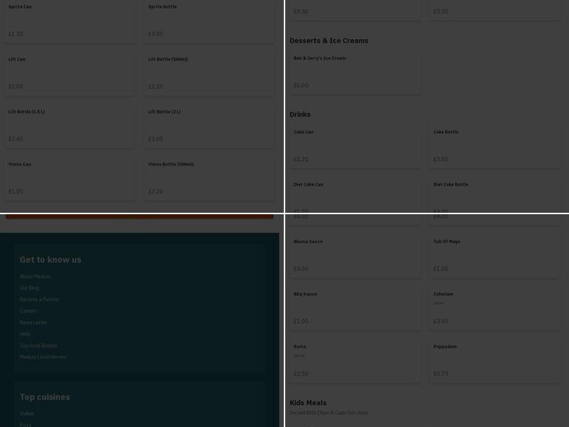 New Kismet Takeaway Menu