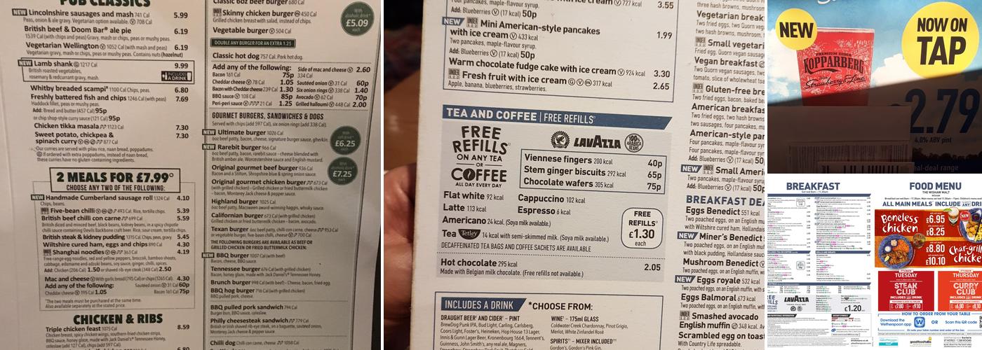 The Wishaw Malt - JD Wetherspoon Menu