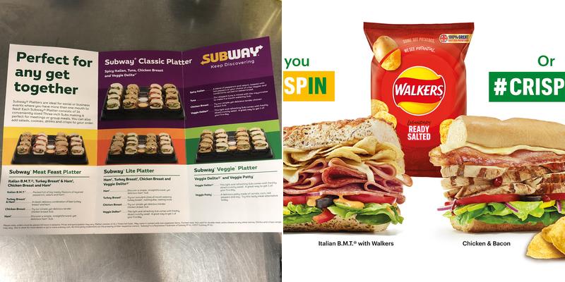 Subway Menu