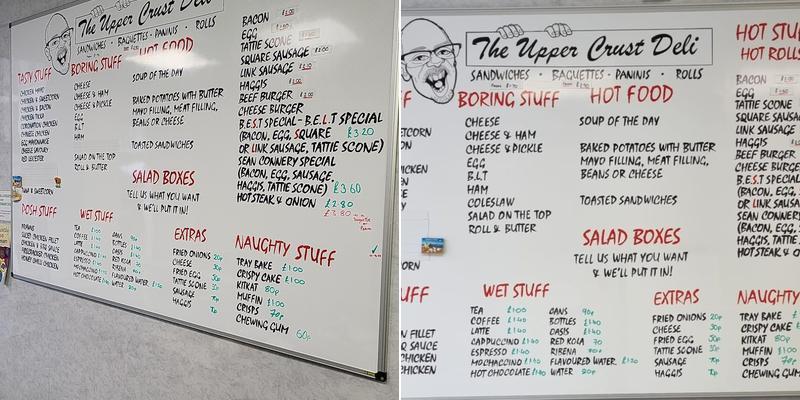 The Upper Crust Deli Menu