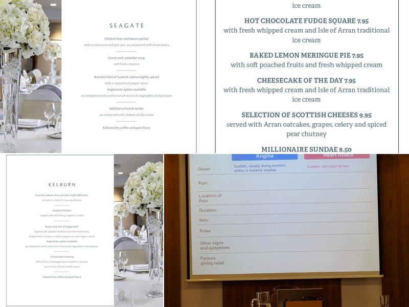 The Gailes Hotel & Spa Menu