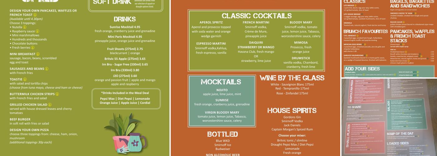 The Potting Shed at Si! Menu