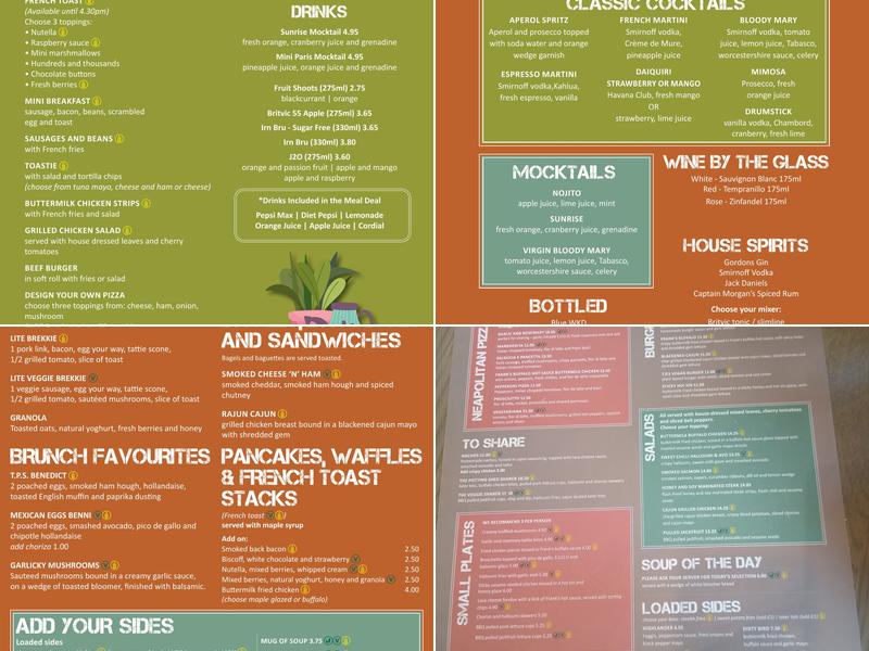 The Potting Shed at Si! Menu