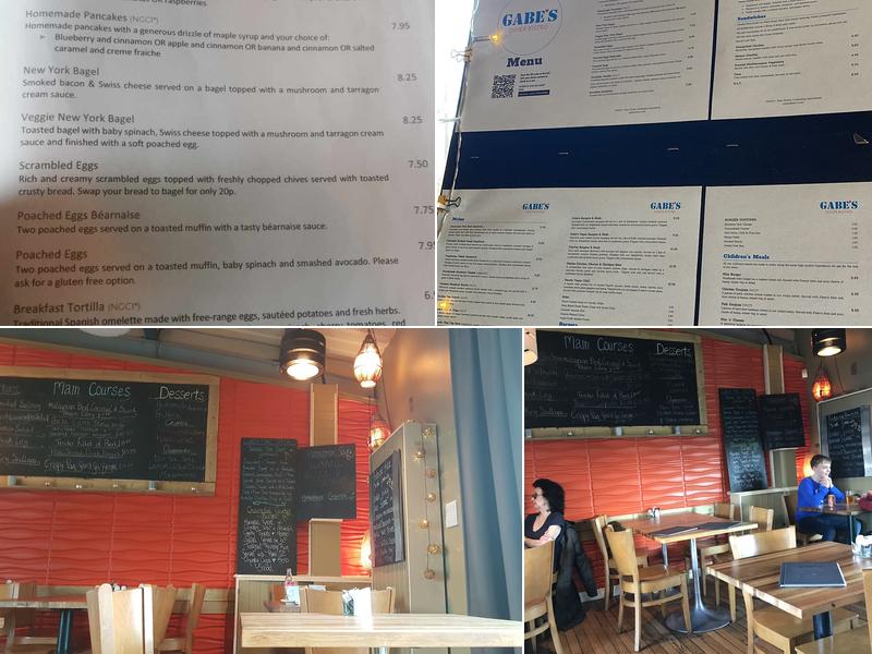 Gabe's Diner Bistro Menu