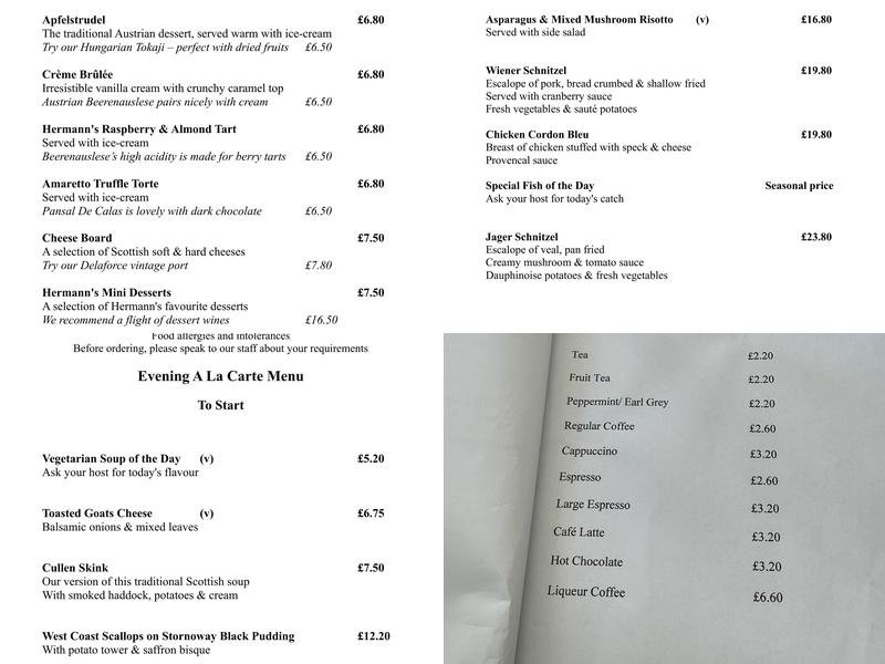 Hermanns Menu
