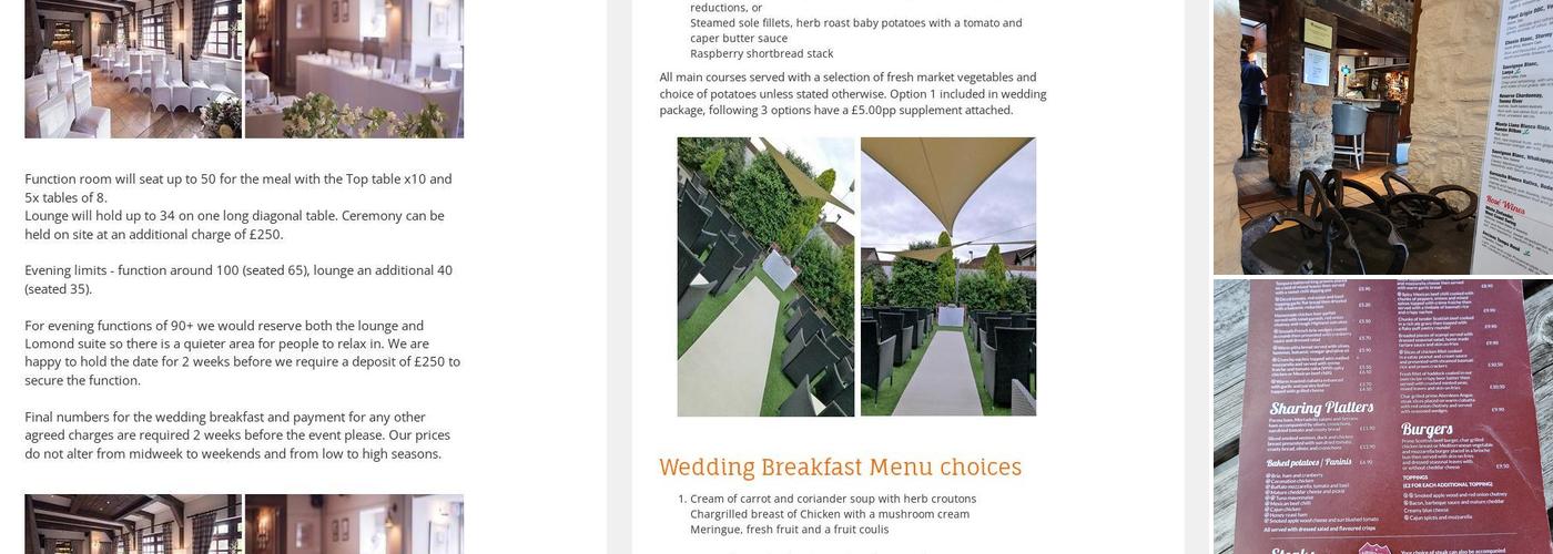 The Birds & Bees Menu