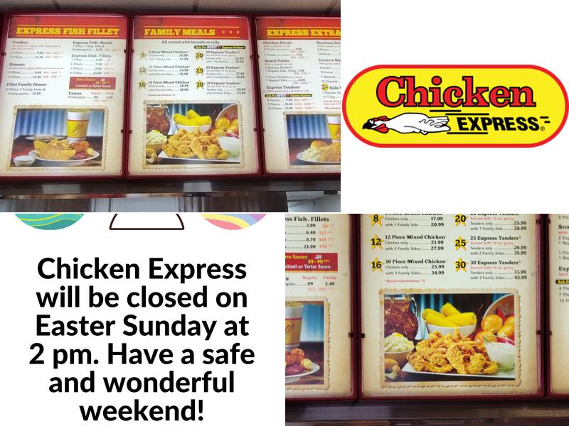 Chicken Express Menu