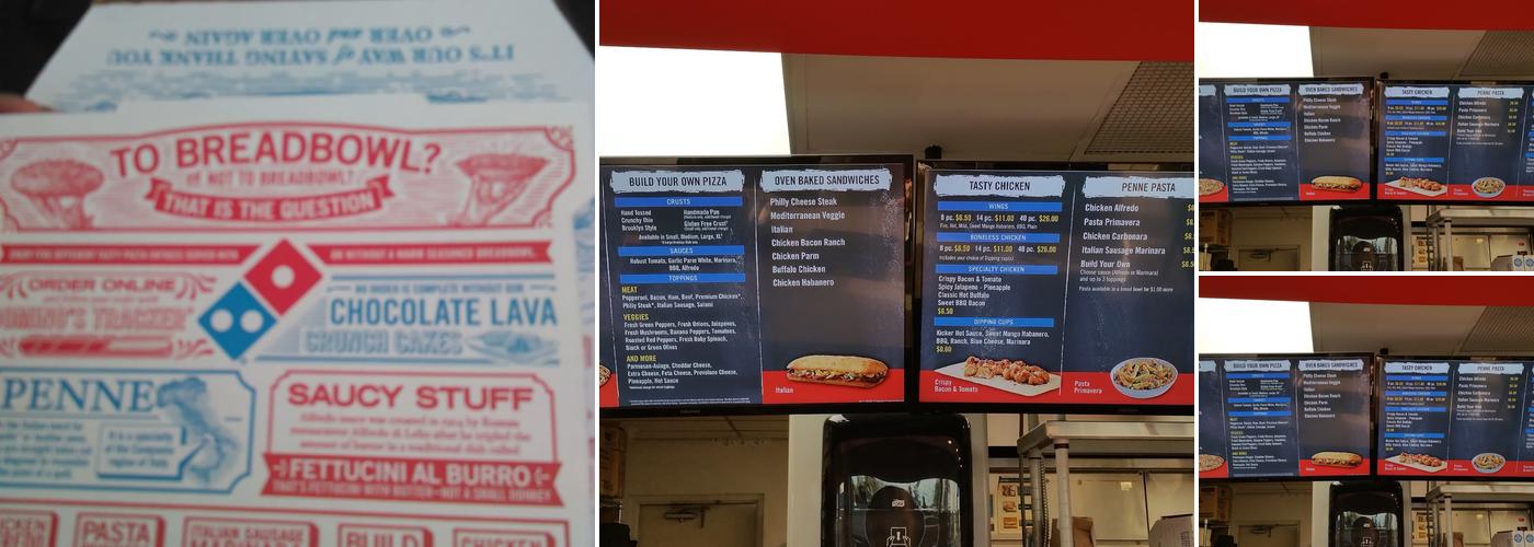 Domino's Pizza Menu