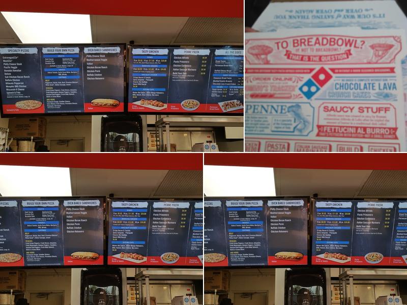 Domino's Pizza Menu