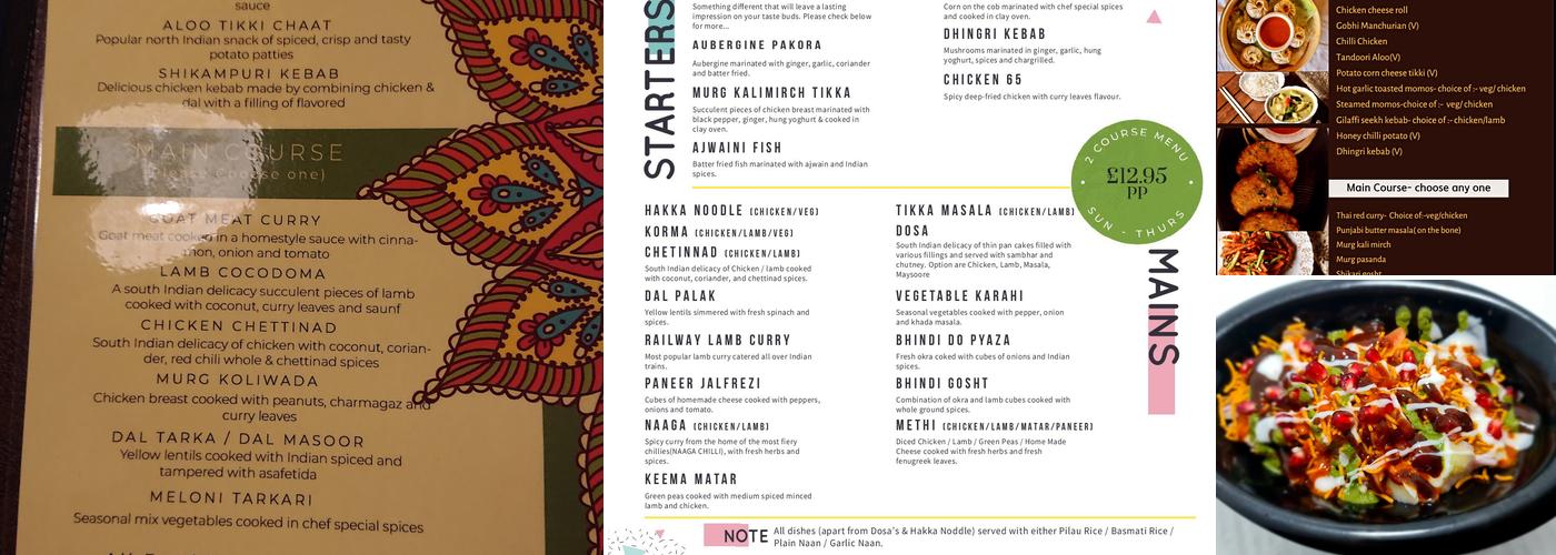 Handi Restaurant Menu