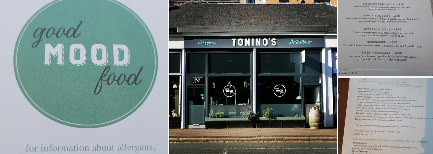 Tonino's Pizzeria Menu