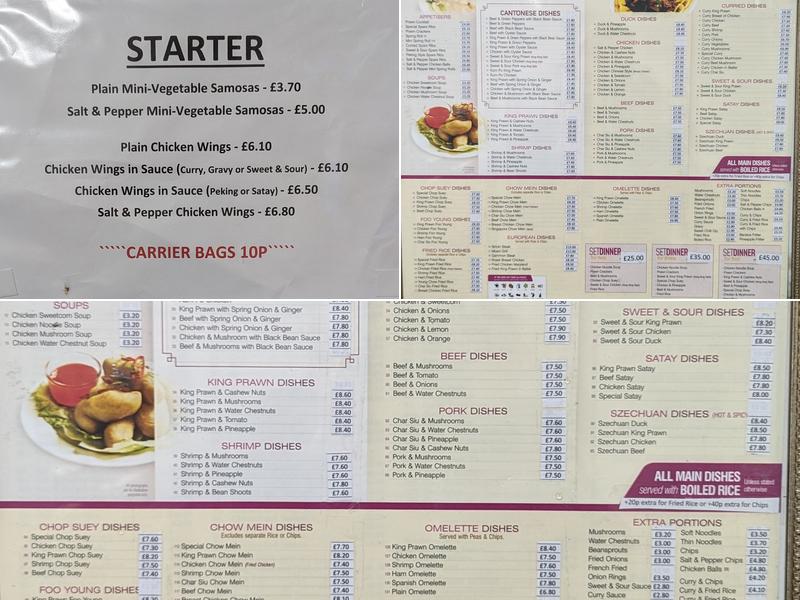 Happy Chinese Take Away Menu