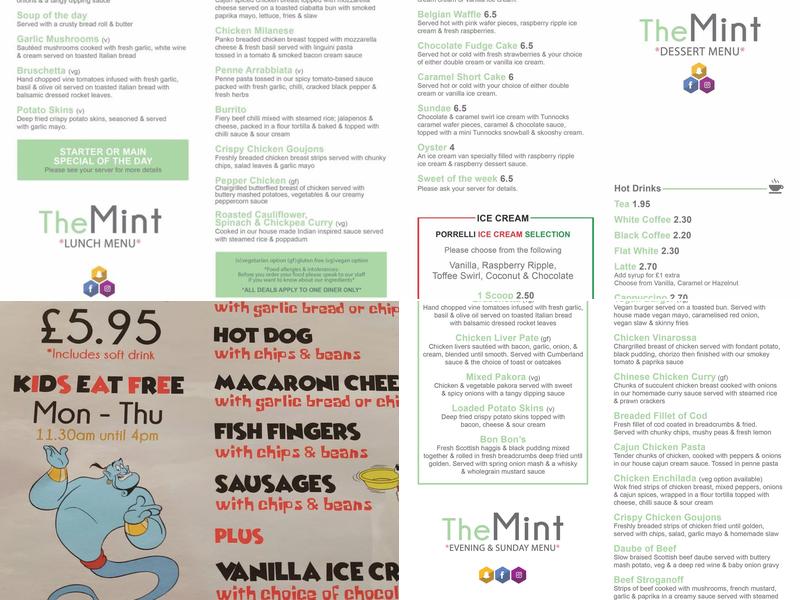 The Mint Menu