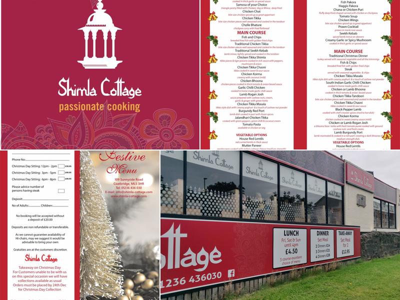 Shimla Cottage Menu