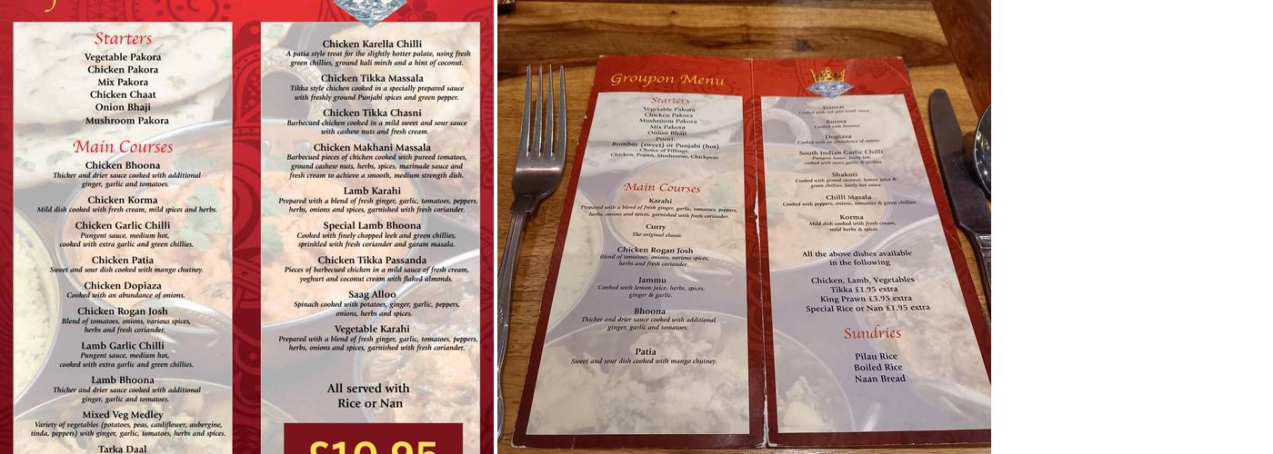 Crown Jewel Menu