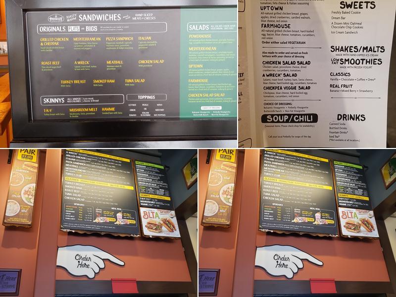 Potbelly Sandwich Shop Menu