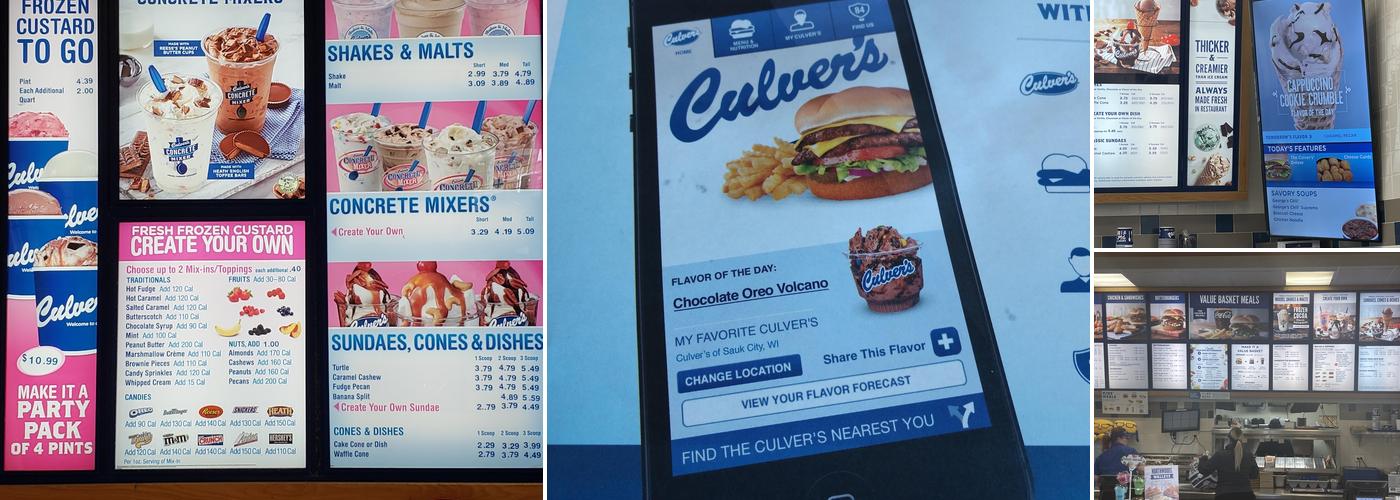 Culver’s Menu