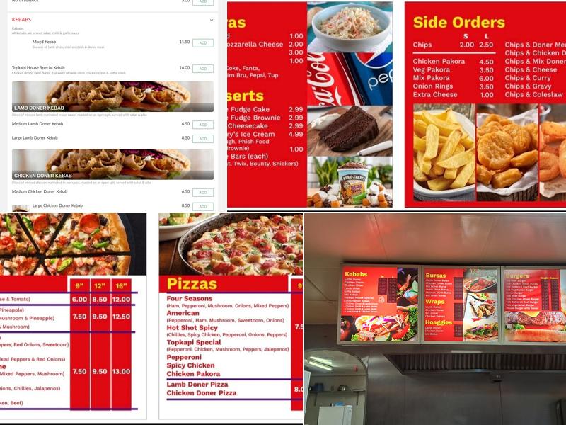 Topkapi Inverness Menu