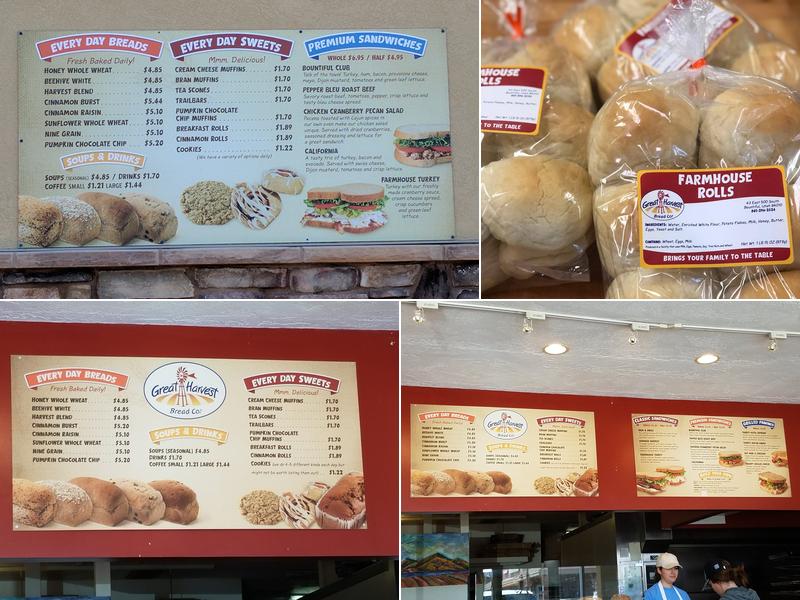 Great Harvest Bread Co. Menu