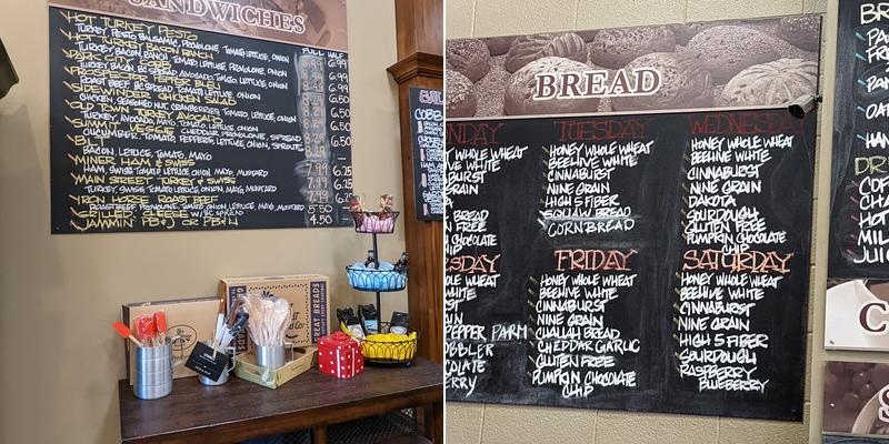 Great Harvest Bread Co. Menu