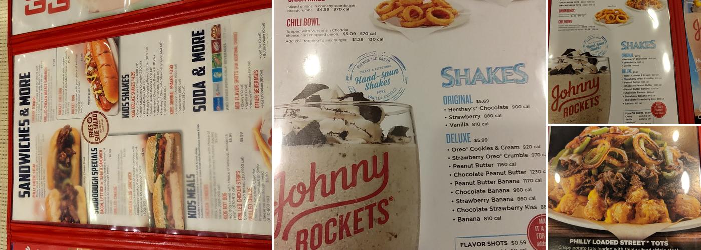 Johnny Rockets Menu
