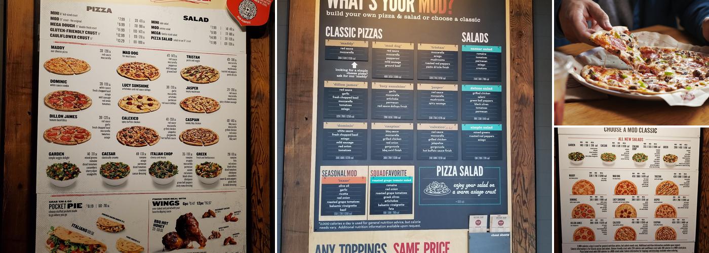 MOD Pizza Menu