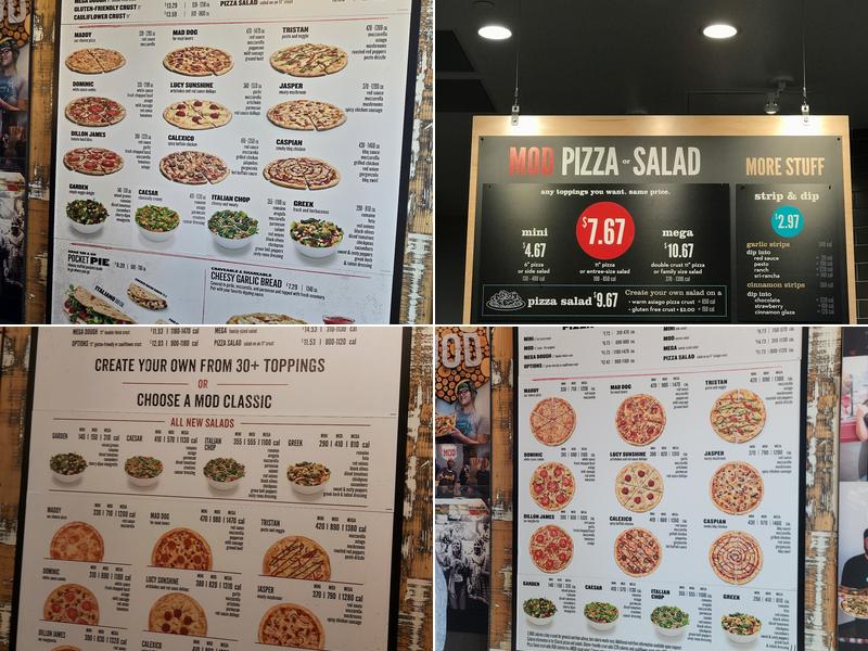 MOD Pizza Menu