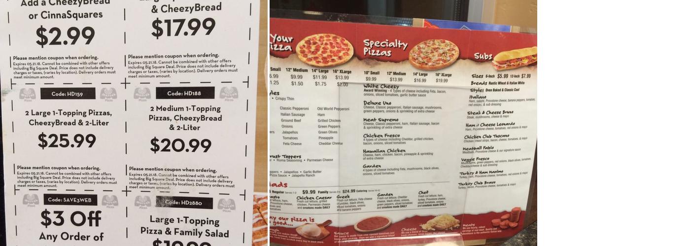 Marco's Pizza Menu